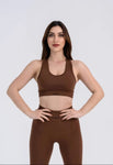 Seamless bra brown