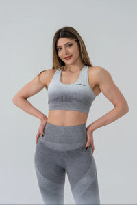 Seamless degrade leggings white and gray suite