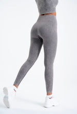 Seamless leggings suite striped gray