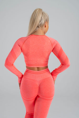 Seamless leggings suite pomegranate blossom red