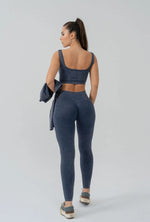 Seamless leggings suite blue