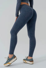 Seamless leggings suite blue