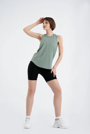 Seamless long t-shirt green