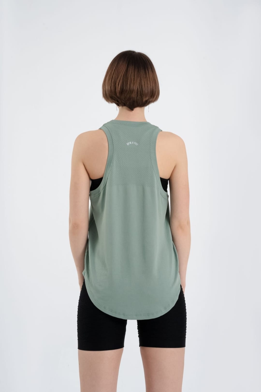 Seamless long t-shirt green