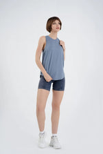 Seamless long t-shirt light blue