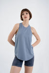 Seamless long t-shirt light blue