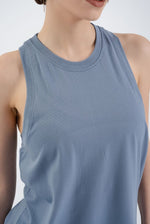 Seamless long t-shirt light blue