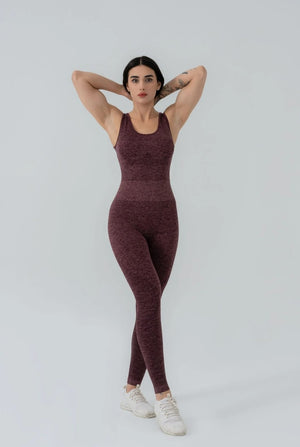 Seamless borda jumpsuit leggings