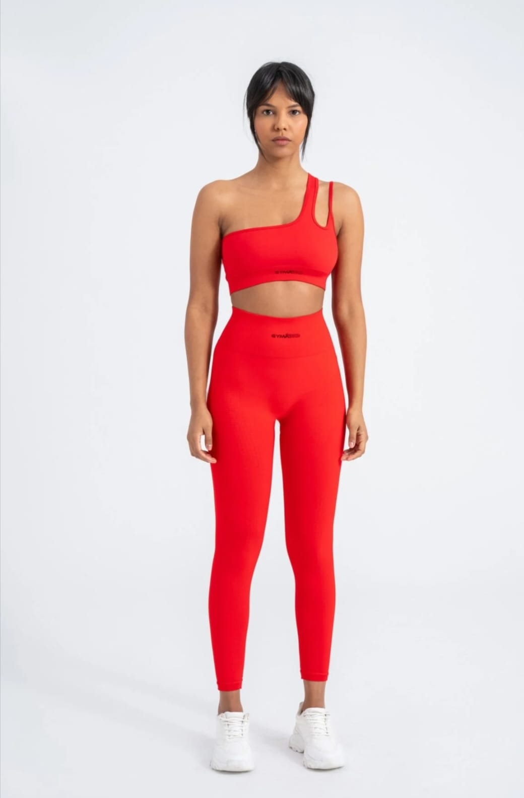 Red Perfect Fit Seamless Leggings - 8/9 Length with Push-Up Technology