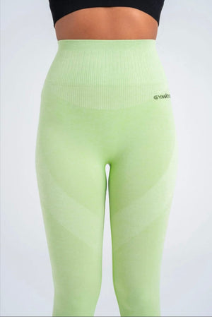 Dusty Green Perfect Fit Seamless Leggings - 8/9 Length with Push-Up Technology