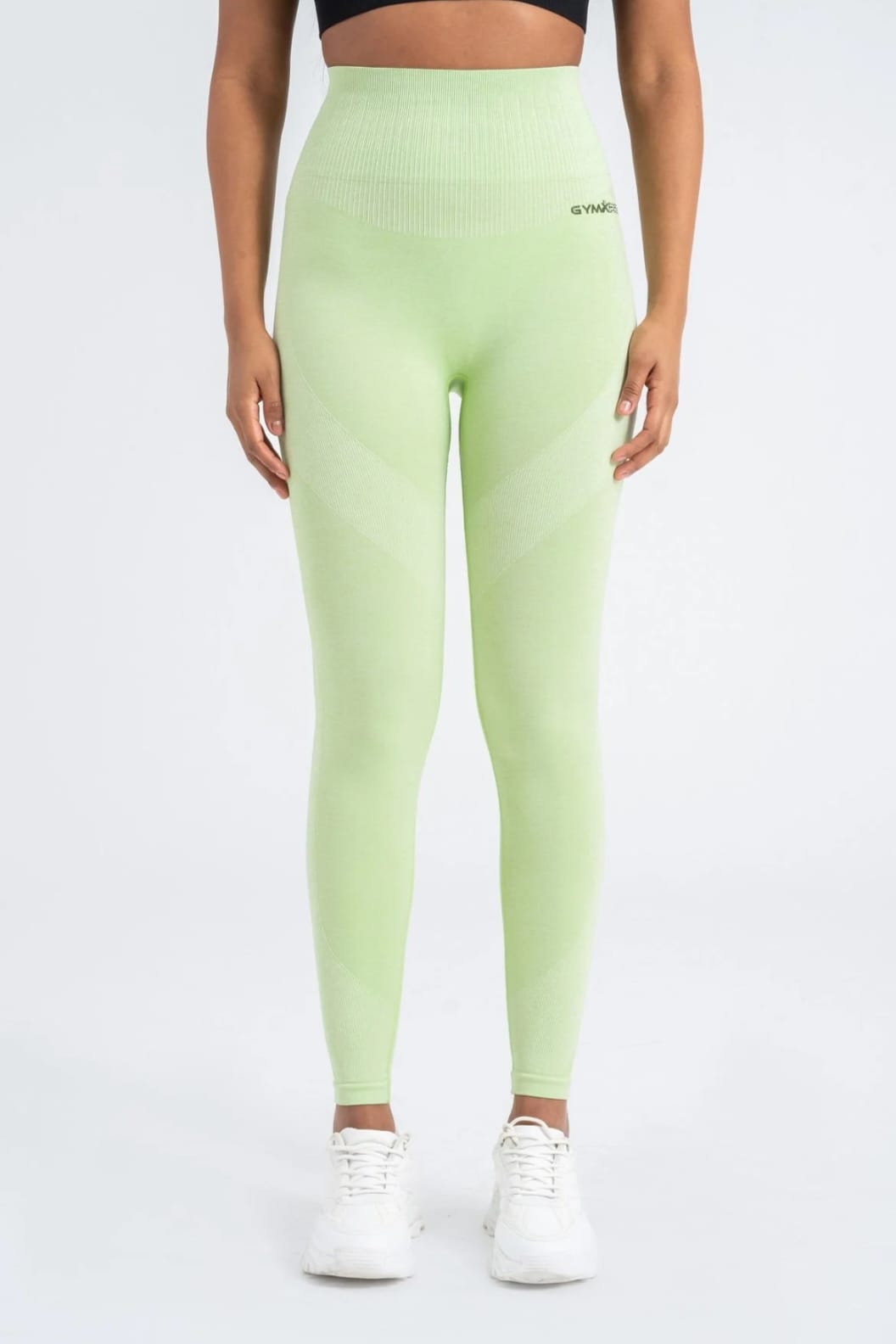 Dusty Green Perfect Fit Seamless Leggings - 8/9 Length with Push-Up Technology