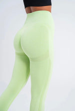 Dusty Green Perfect Fit Seamless Leggings - 8/9 Length with Push-Up Technology