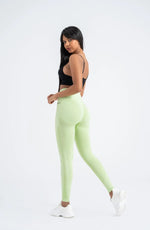 Dusty Green Perfect Fit Seamless Leggings - 8/9 Length with Push-Up Technology