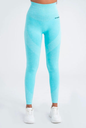 Turquoise Perfect Fit Seamless Leggings - 8/9 Length with Push-Up Technology