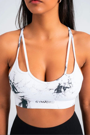 Batik White-Black Seamless Bra - Full Coverage, Ultra Comfort, and No Show Design