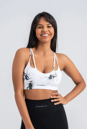 Batik White-Black Seamless Bra - Full Coverage, Ultra Comfort, and No Show Design