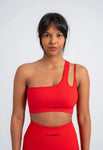 Red High Support Seamless Bra - Ultimate Comfort and No Show Technology