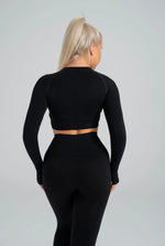 Seamless leggings suite black