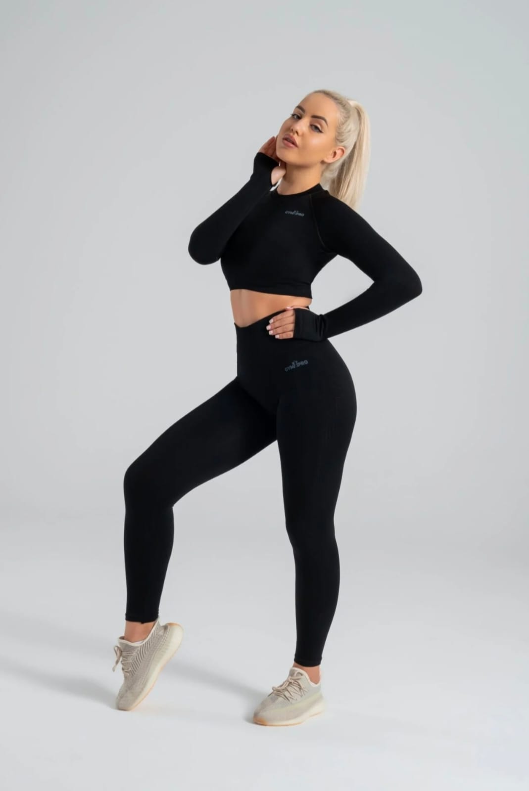 Seamless leggings suite black